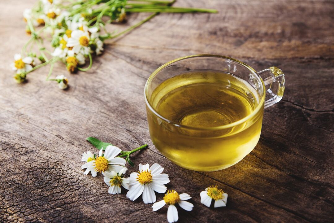 Mint and chamomile tea will relieve the pain of cervical osteochondrosis